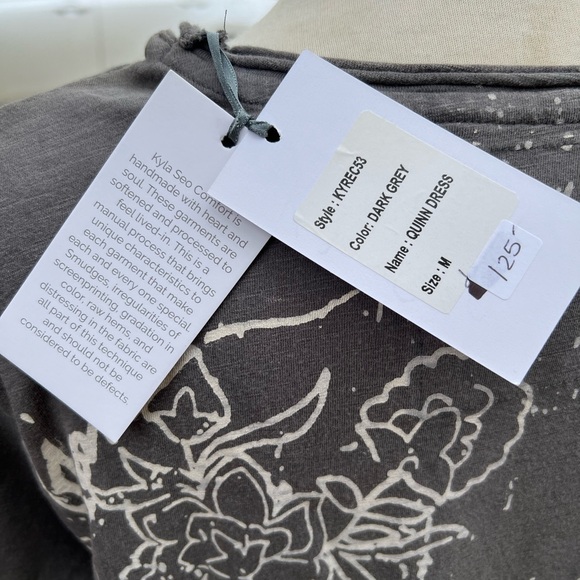 Beautiful embroidered soft cotton Jersey T shirt dress. - Picture 4 of 5